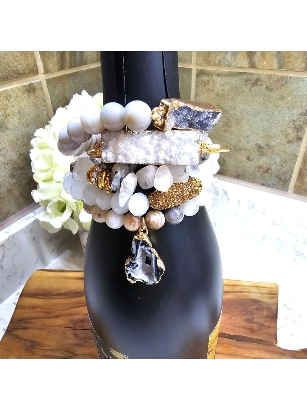 Druzy Dreams Stack Bracelets Set